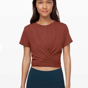 Lululemon | Time to Restore Tshirt. Burnt Orange